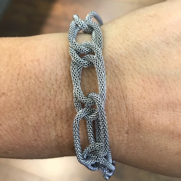 Jewelry - Stainless steel mesh bracelet.